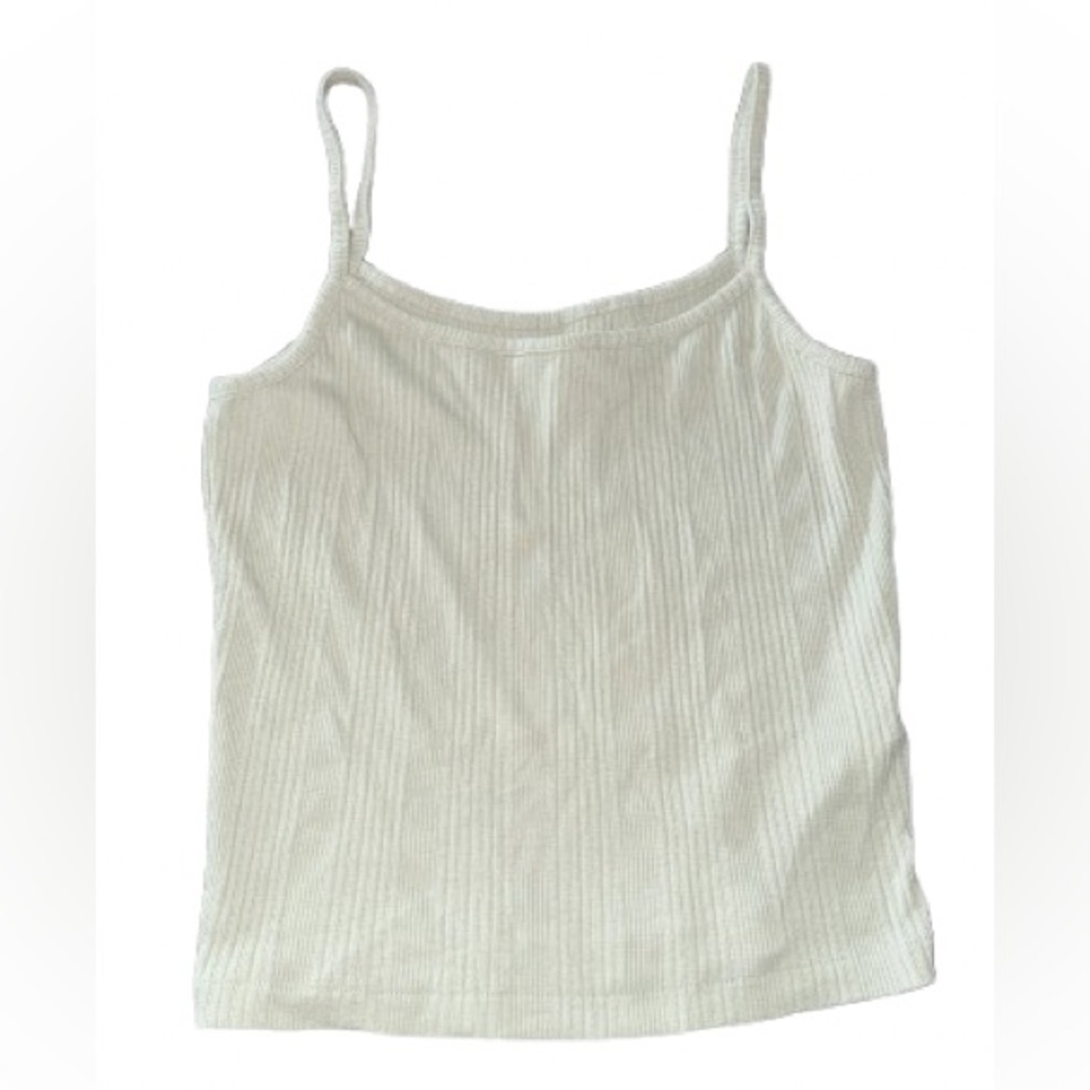 Madewell ribbed women tank in light green